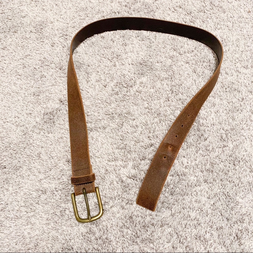 Gap Leather Belt, Brown, Size 38